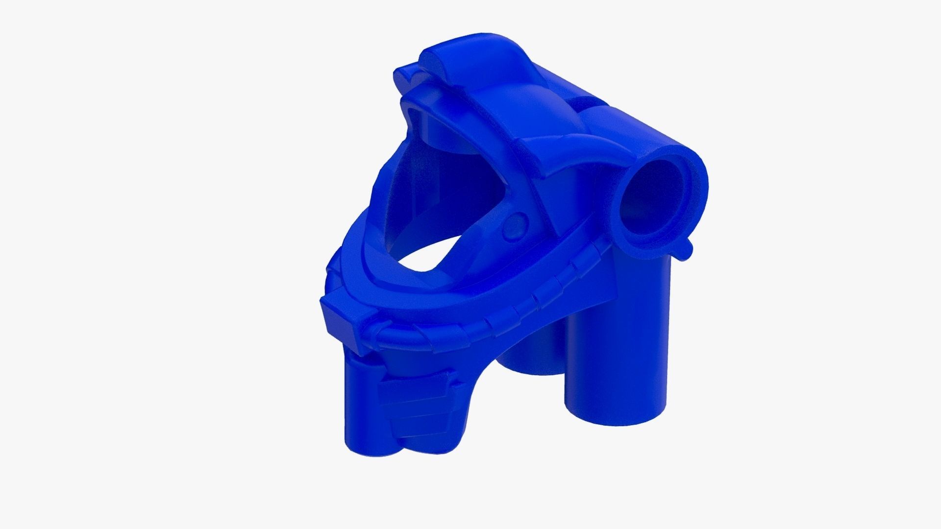 Lego Dark Bluish Gray Scuba Helmet Air Tank Atlantis Low-poly 3D model_8