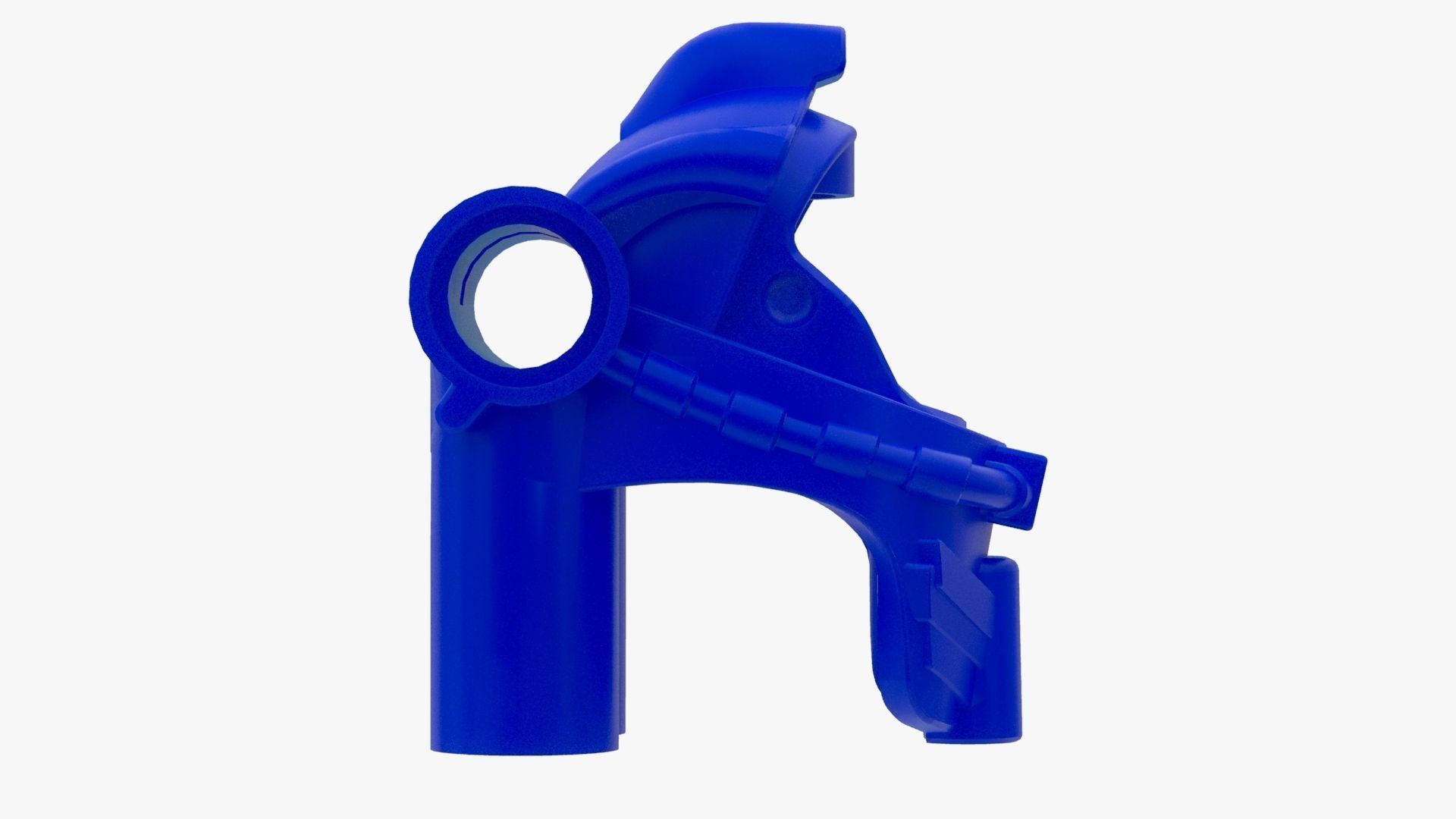 Lego Dark Bluish Gray Scuba Helmet Air Tank Atlantis Low-poly 3D model_5