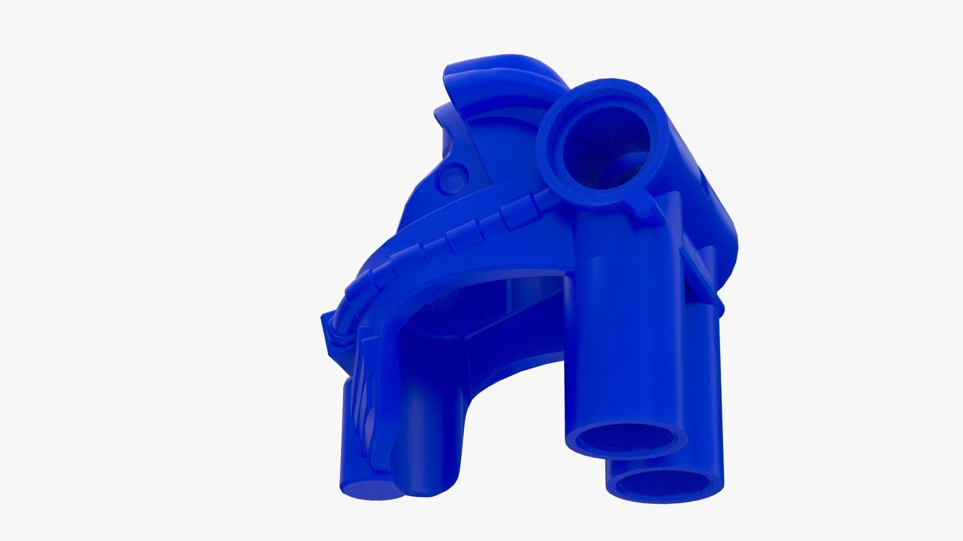 Lego Dark Bluish Gray Scuba Helmet Air Tank Atlantis Low-poly 3D model_9