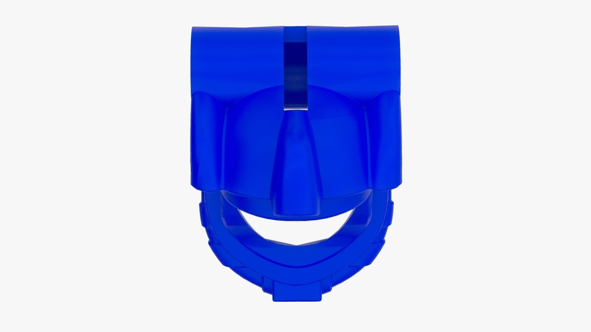 Lego Dark Bluish Gray Scuba Helmet Air Tank Atlantis Low-poly 3D model_6