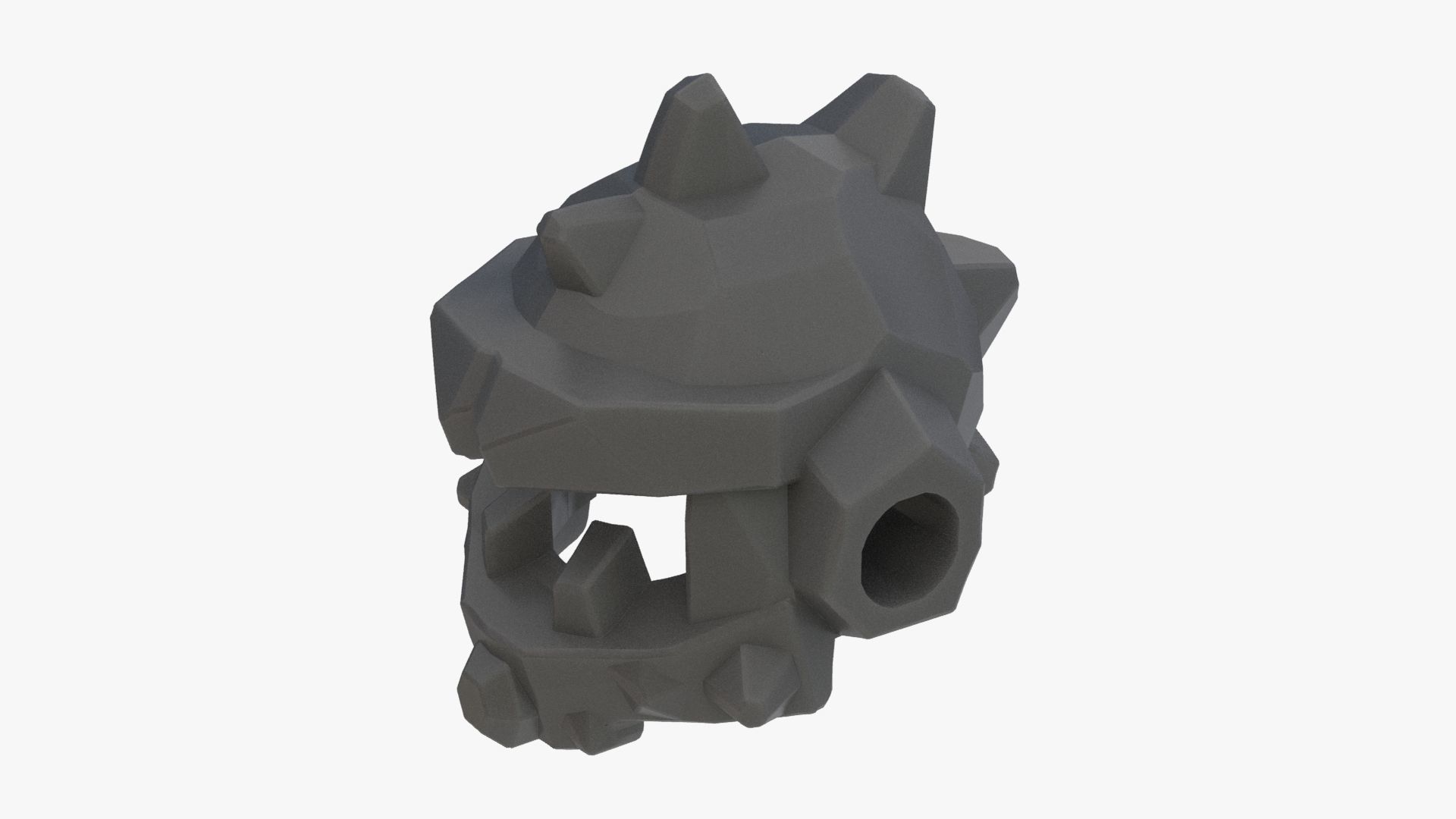 Lego Headgear Helmet Spiked with Side Holes 3D model_6