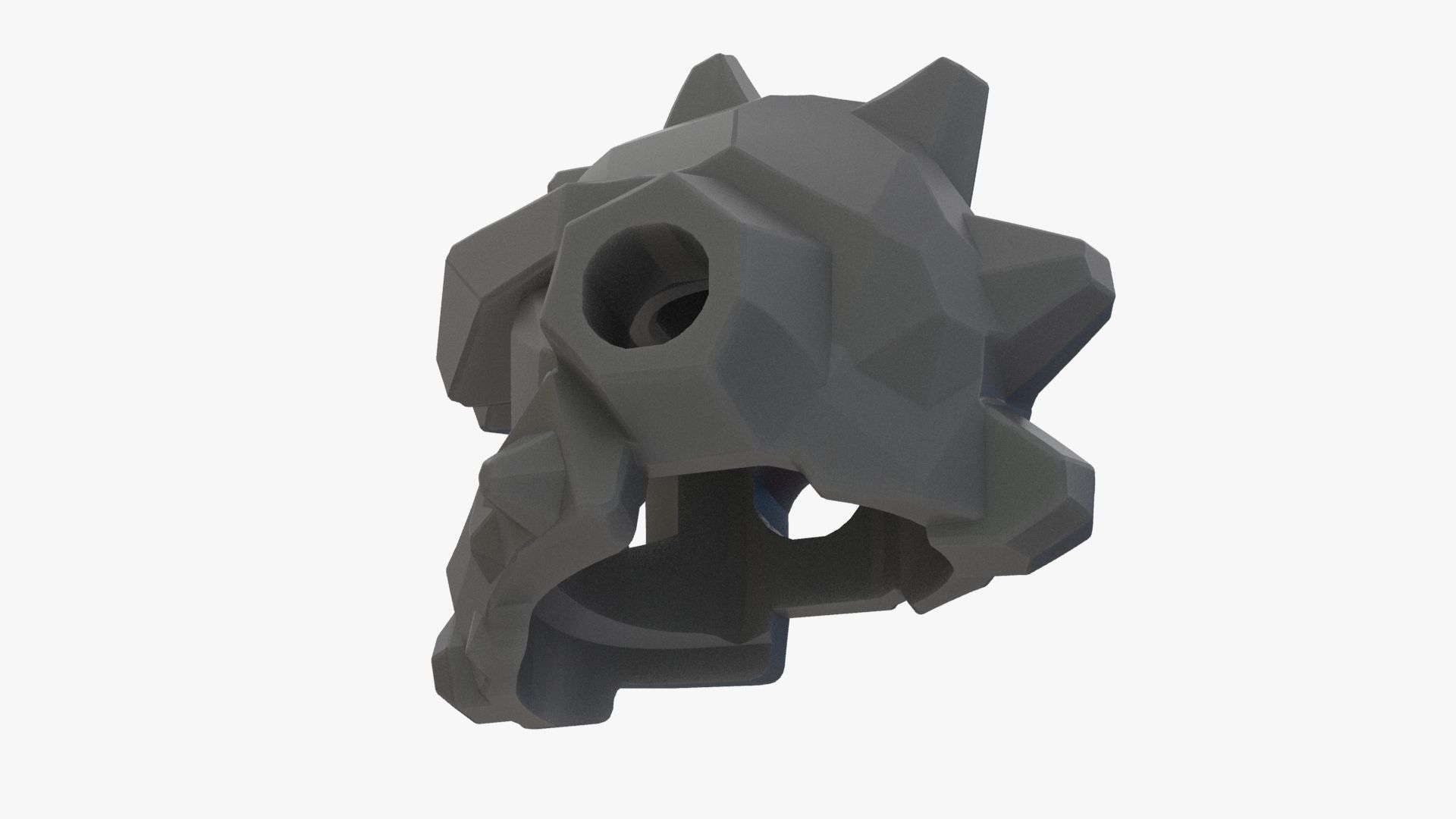 Lego Headgear Helmet Spiked with Side Holes 3D model_7