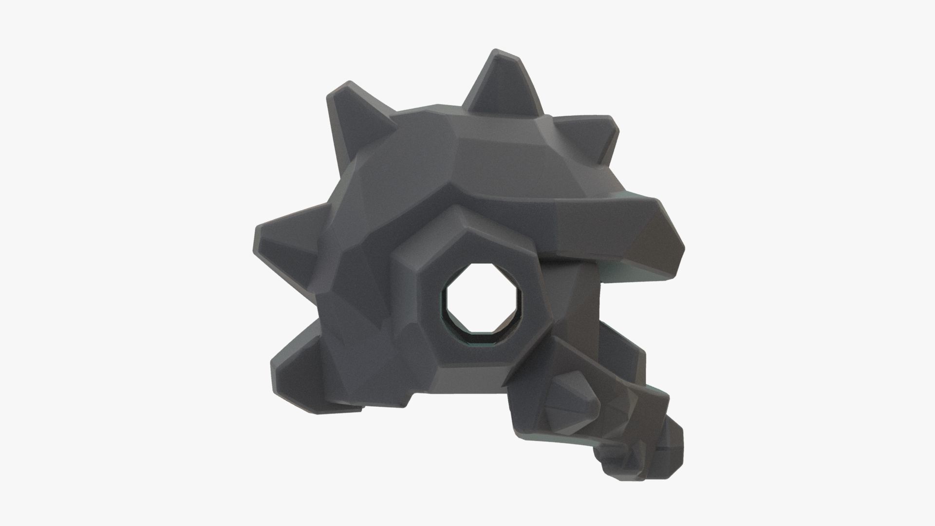 Lego Headgear Helmet Spiked with Side Holes 3D model_3