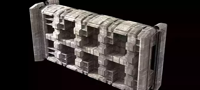 Sci Fi Brutalist Blocks 1