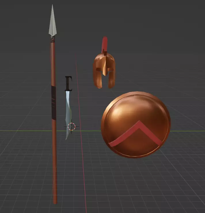 Spartan Armor 3D model_0