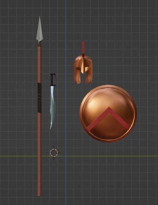 Spartan Armor 3D model_2