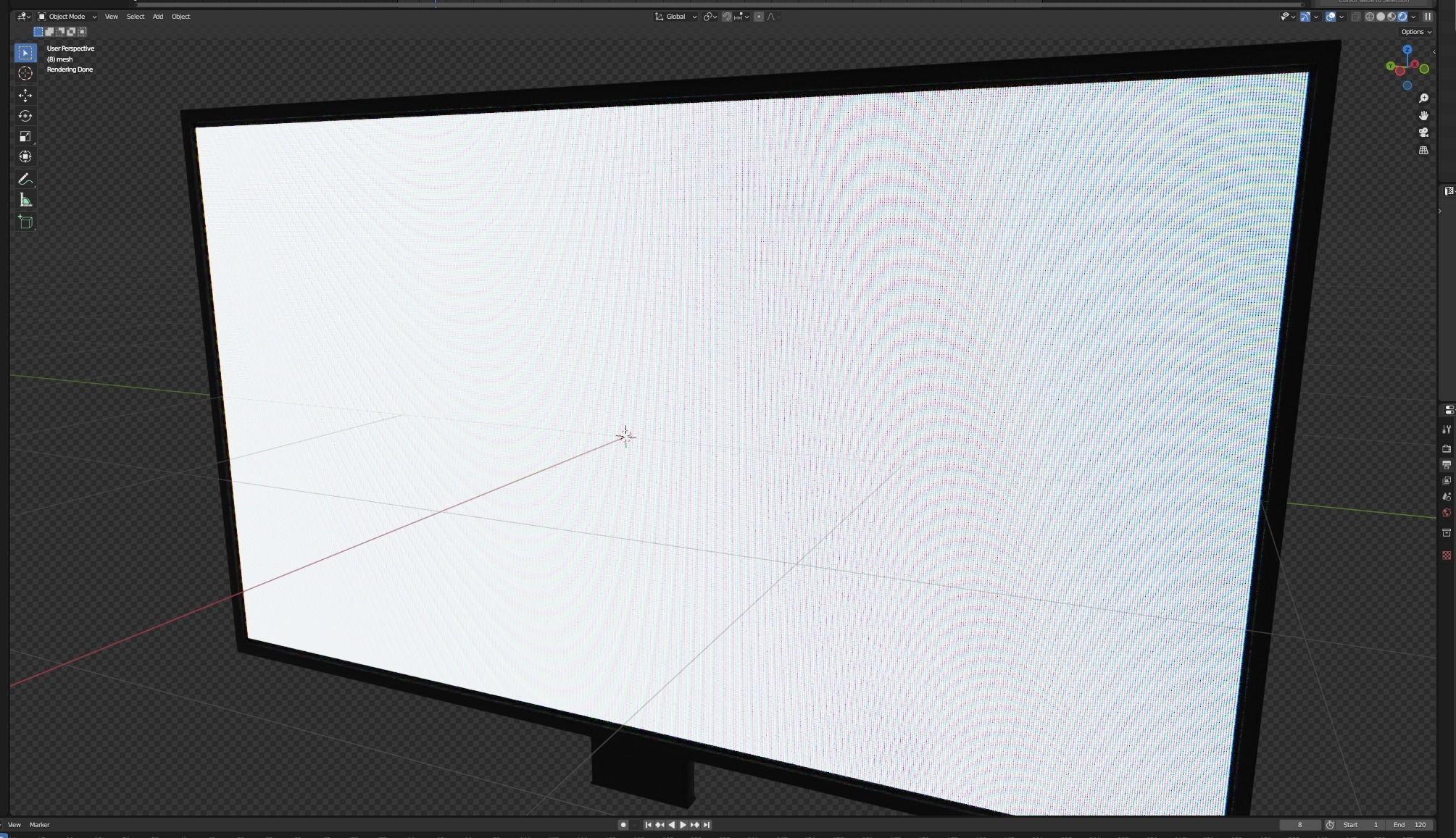 Procedural LCD Shader Material With Moire Effect 3D model_3
