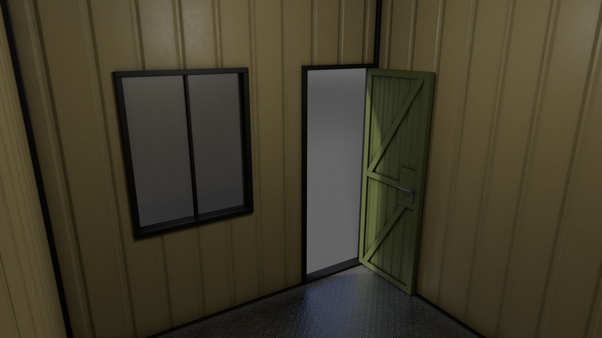 PBR Shed House A V1 Low-poly 3D model_6