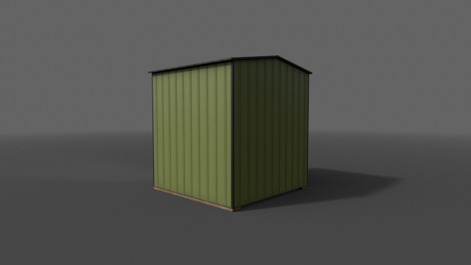 PBR Shed House A V1 Low-poly 3D model_7