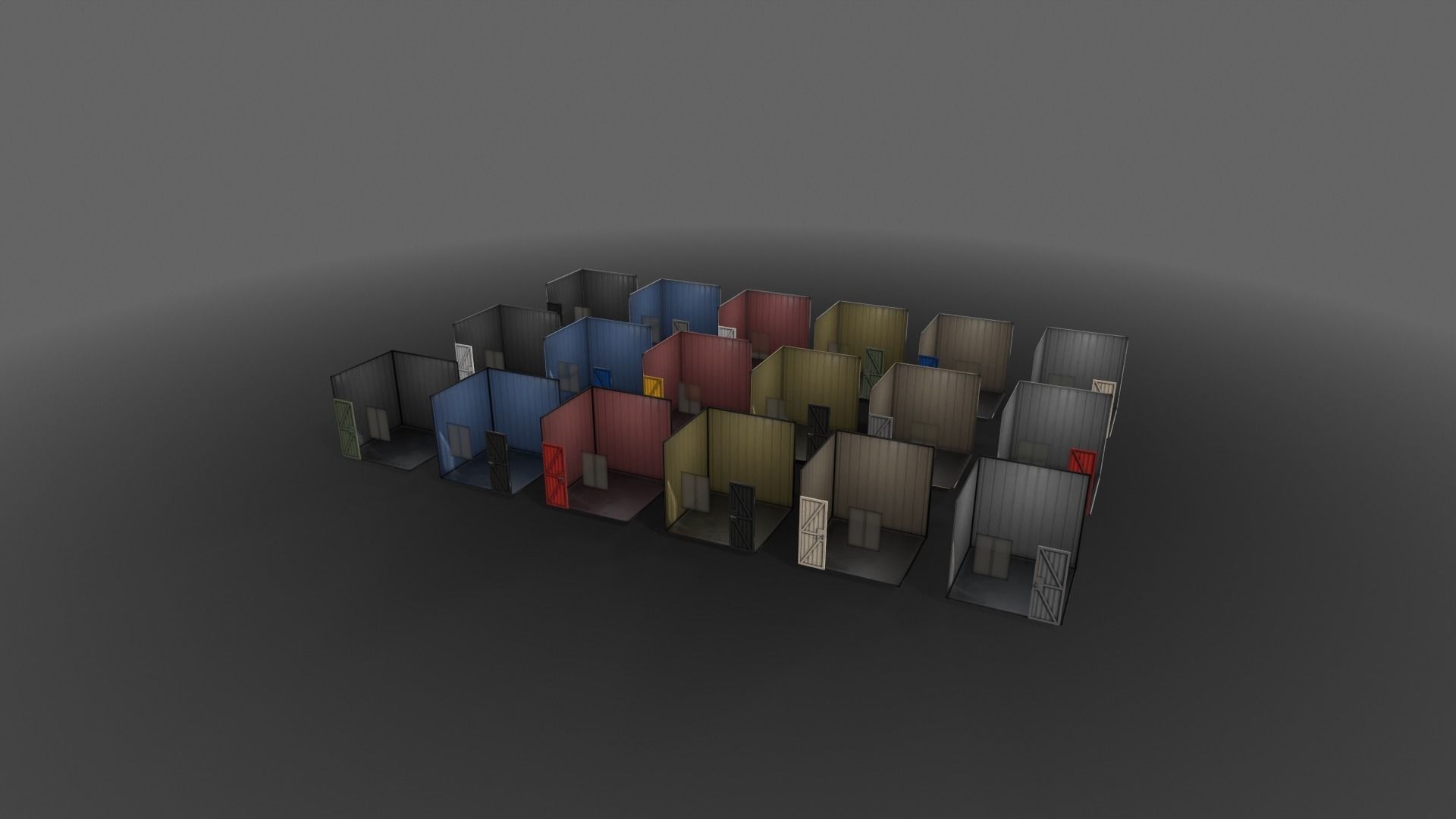 PBR Shed House A V1 Low-poly 3D model_13