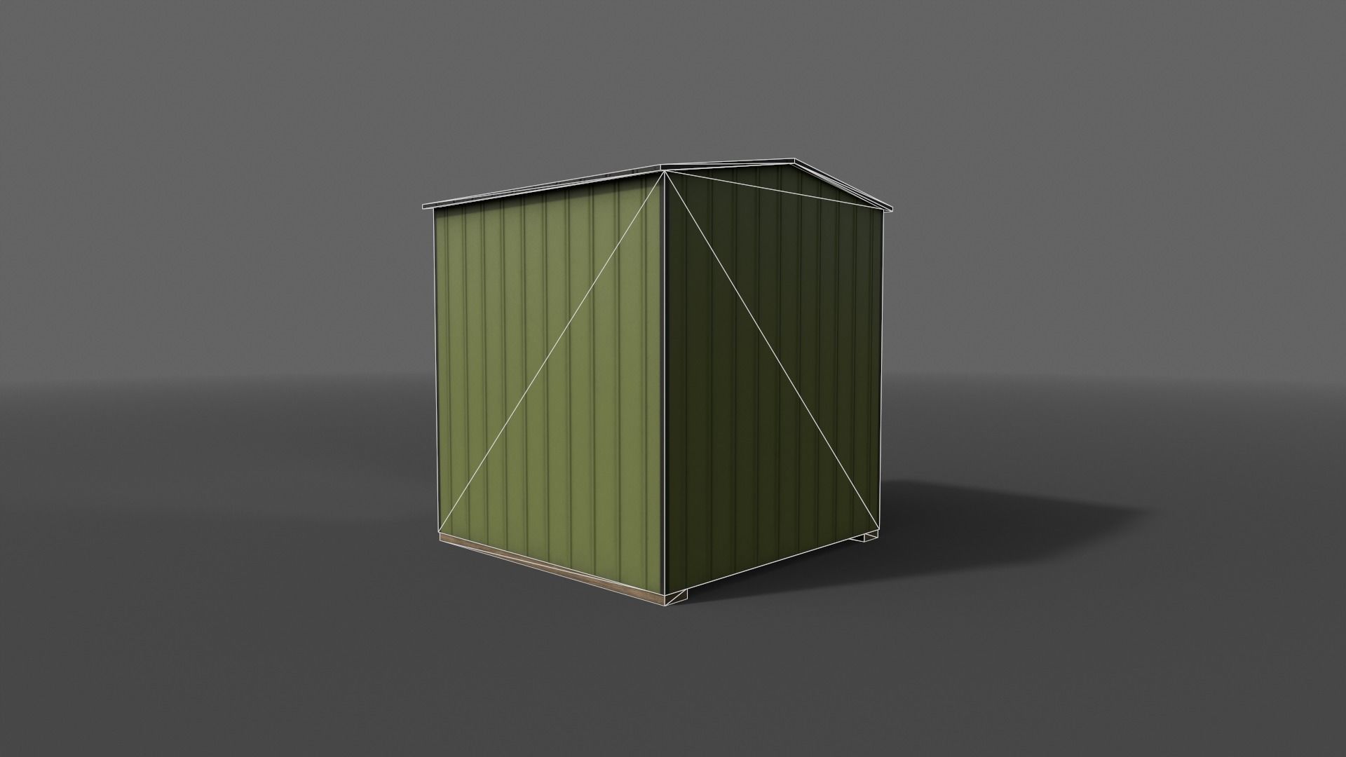 PBR Shed House A V1 Low-poly 3D model_17