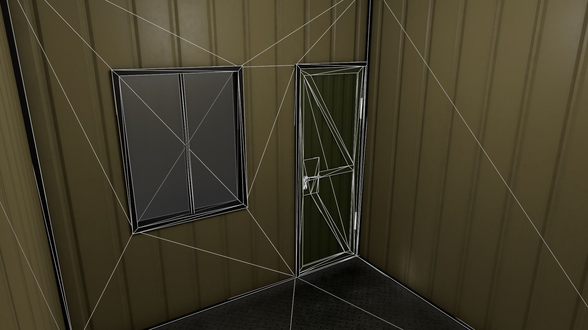 PBR Shed House A V1 Low-poly 3D model_16