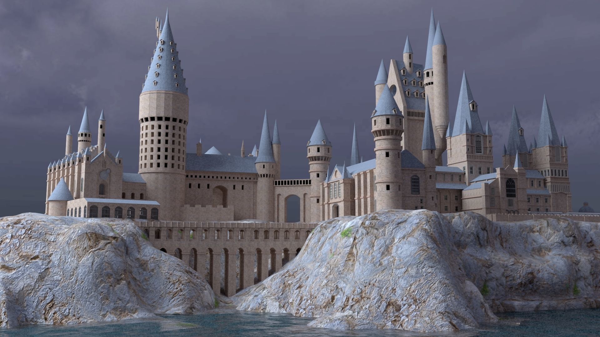 Magic Castle in Wizarding world 3D model 3D model_2