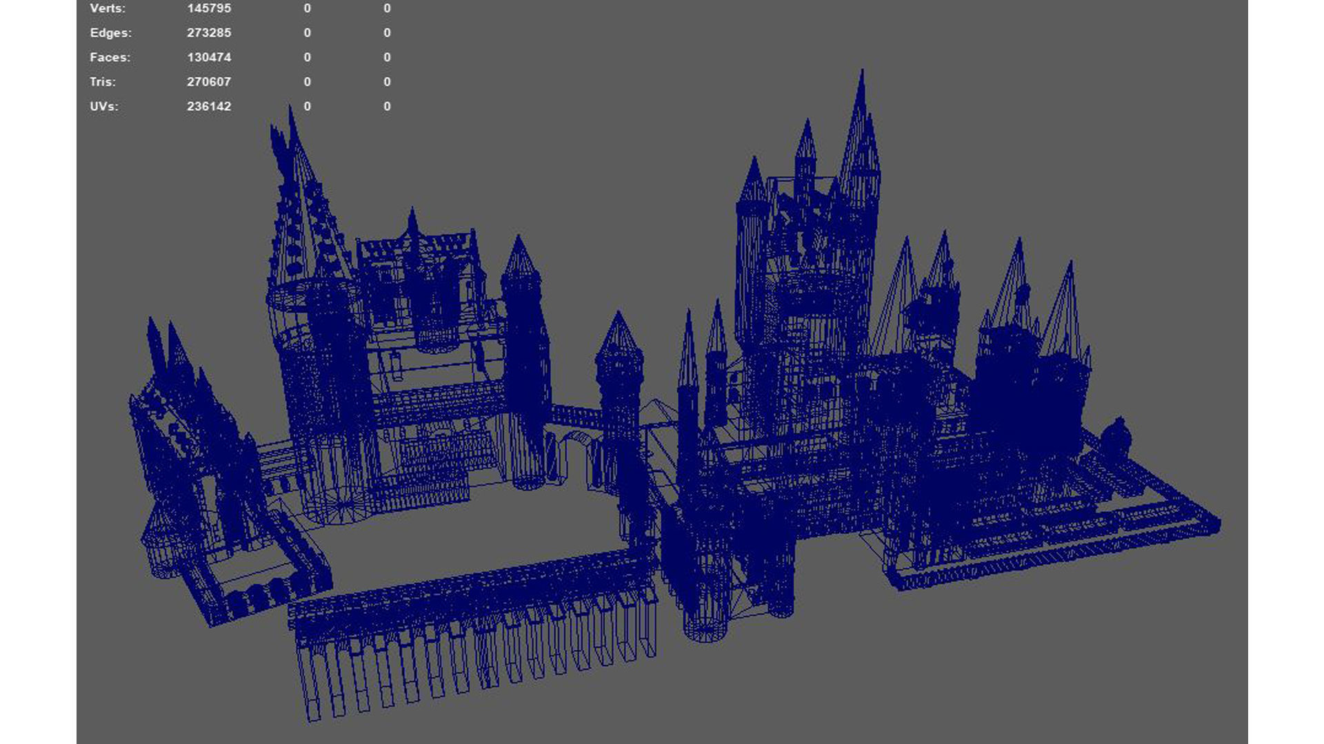 Magic Castle in Wizarding world 3D model 3D model_8