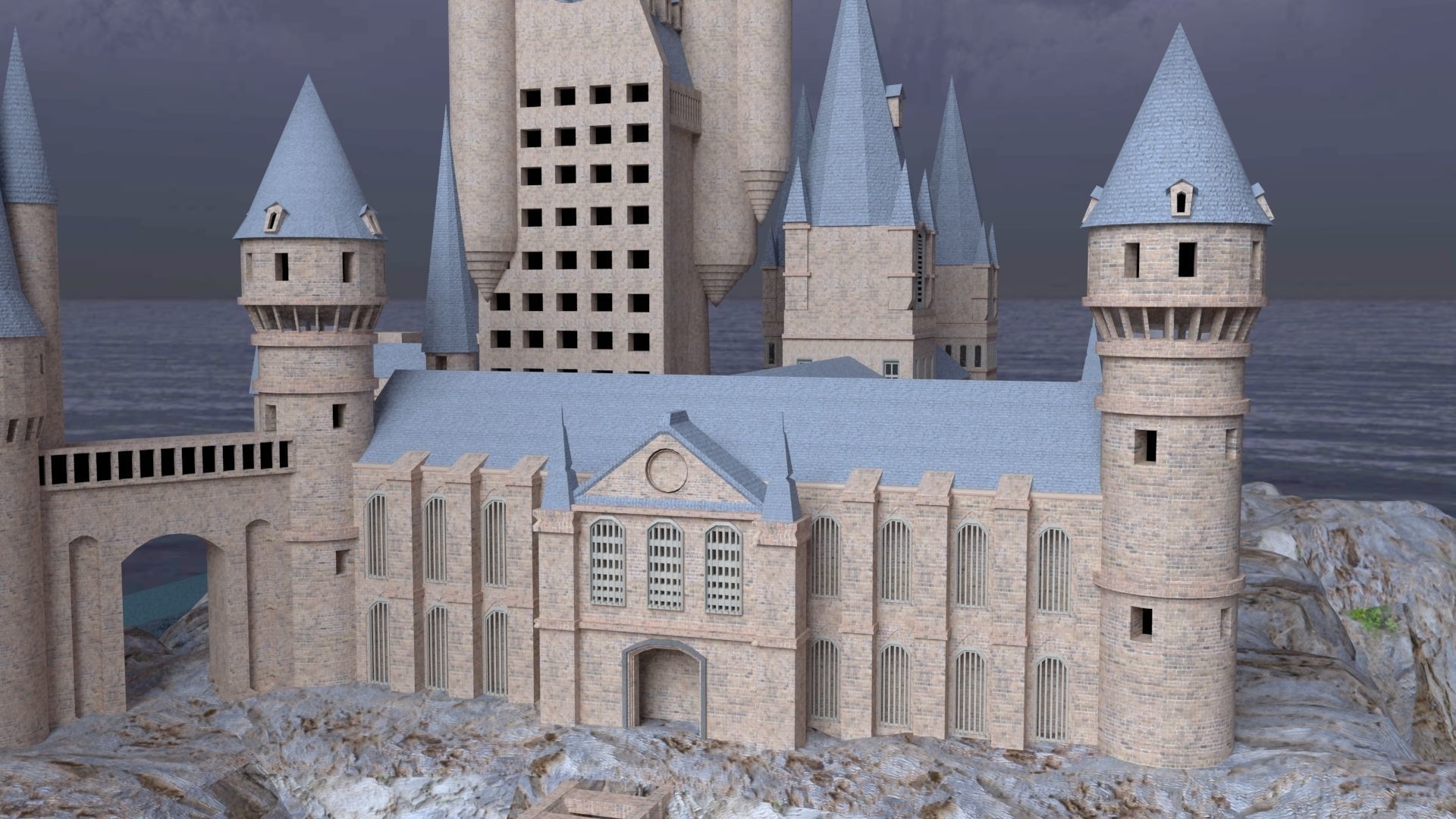 Magic Castle in Wizarding world 3D model 3D model_5