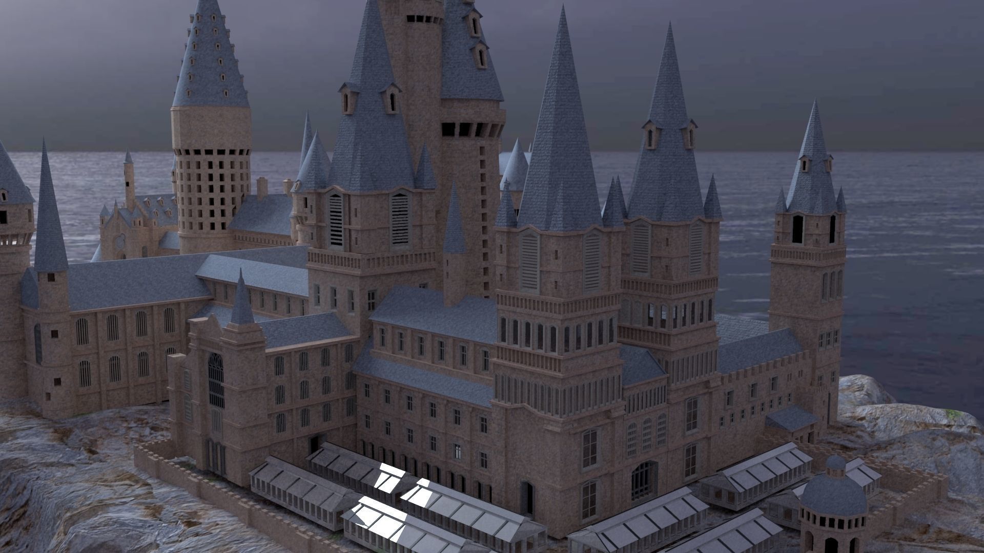 Magic Castle in Wizarding world 3D model 3D model_4