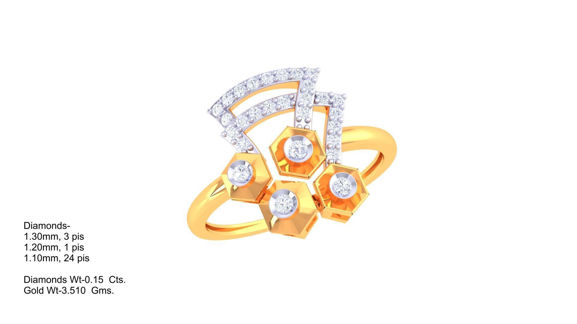 Ring Bangle Earring Pendant Set 3dm STL OBJ FBX Renders Details 3D print model_17