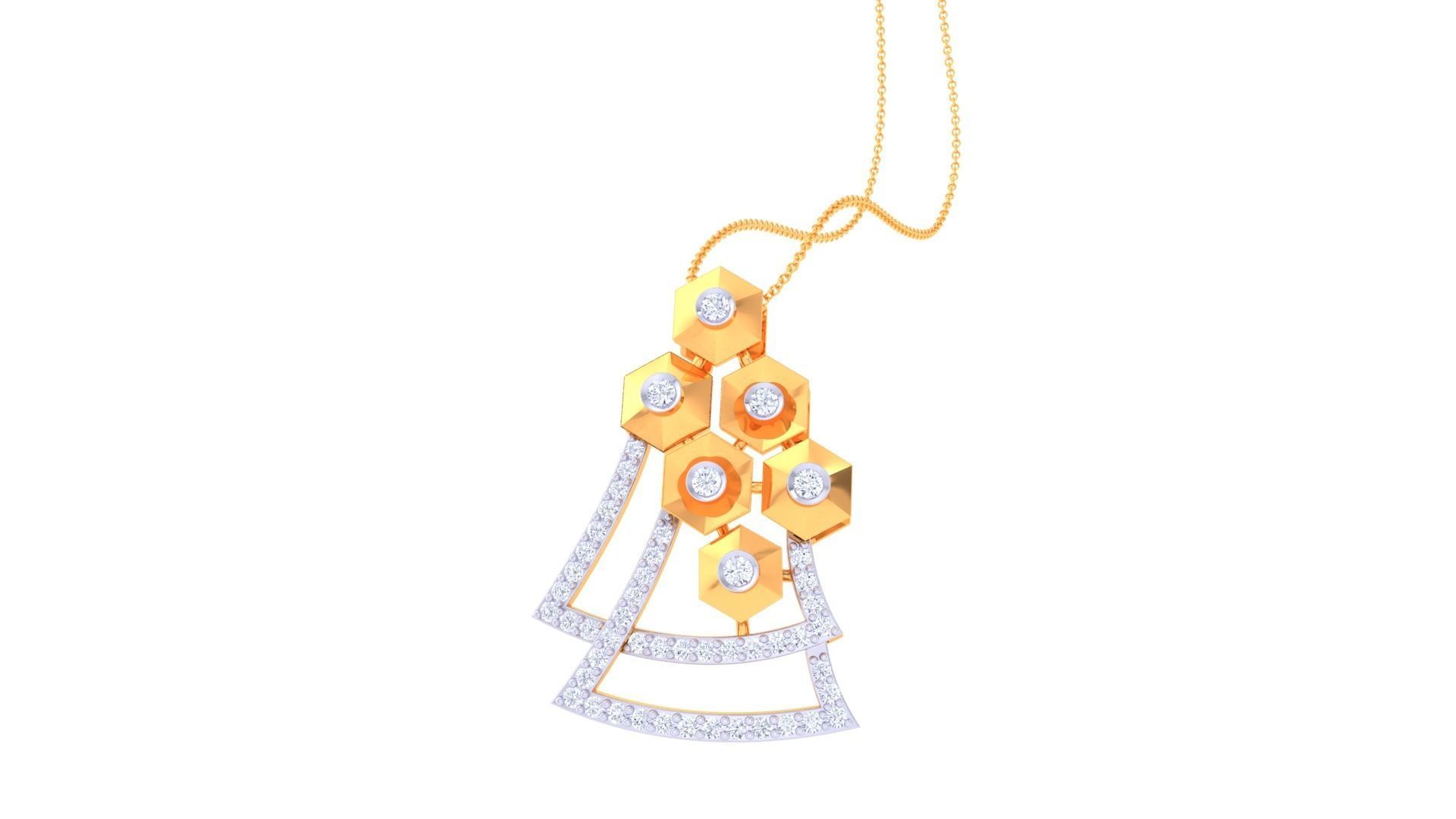 Ring Bangle Earring Pendant Set 3dm STL OBJ FBX Renders Details 3D print model_13