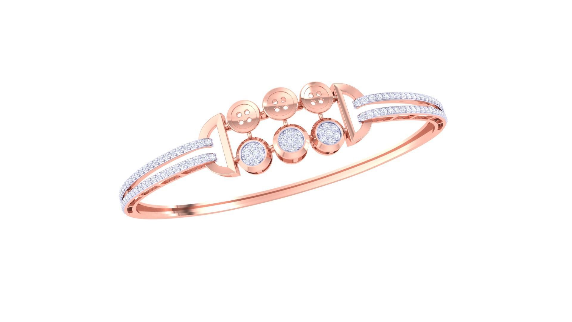 Ring Bangle Earring Pendant Set 3dm STL OBJ FBX Renders Details 3D print model_1