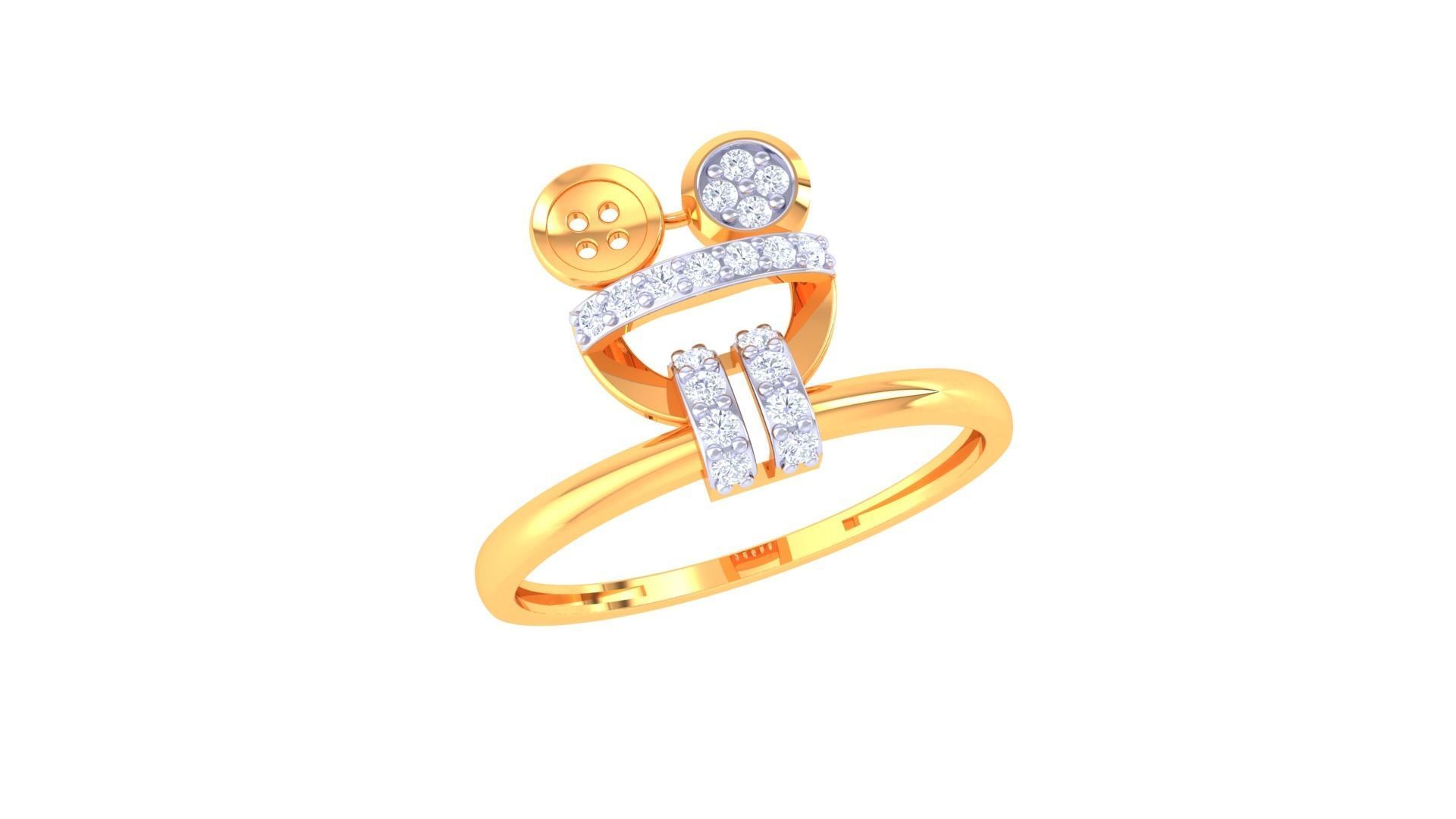 Ring Bangle Earring Pendant Set 3dm STL OBJ FBX Renders Details 3D print model_18