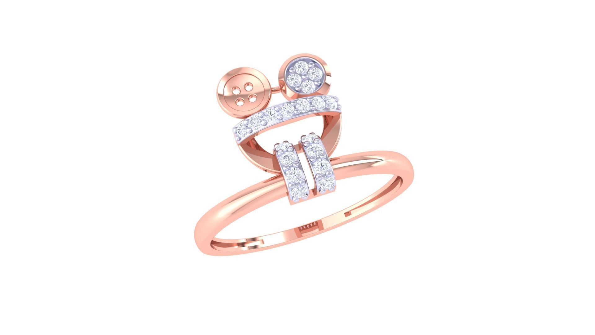 Ring Bangle Earring Pendant Set 3dm STL OBJ FBX Renders Details 3D print model_16