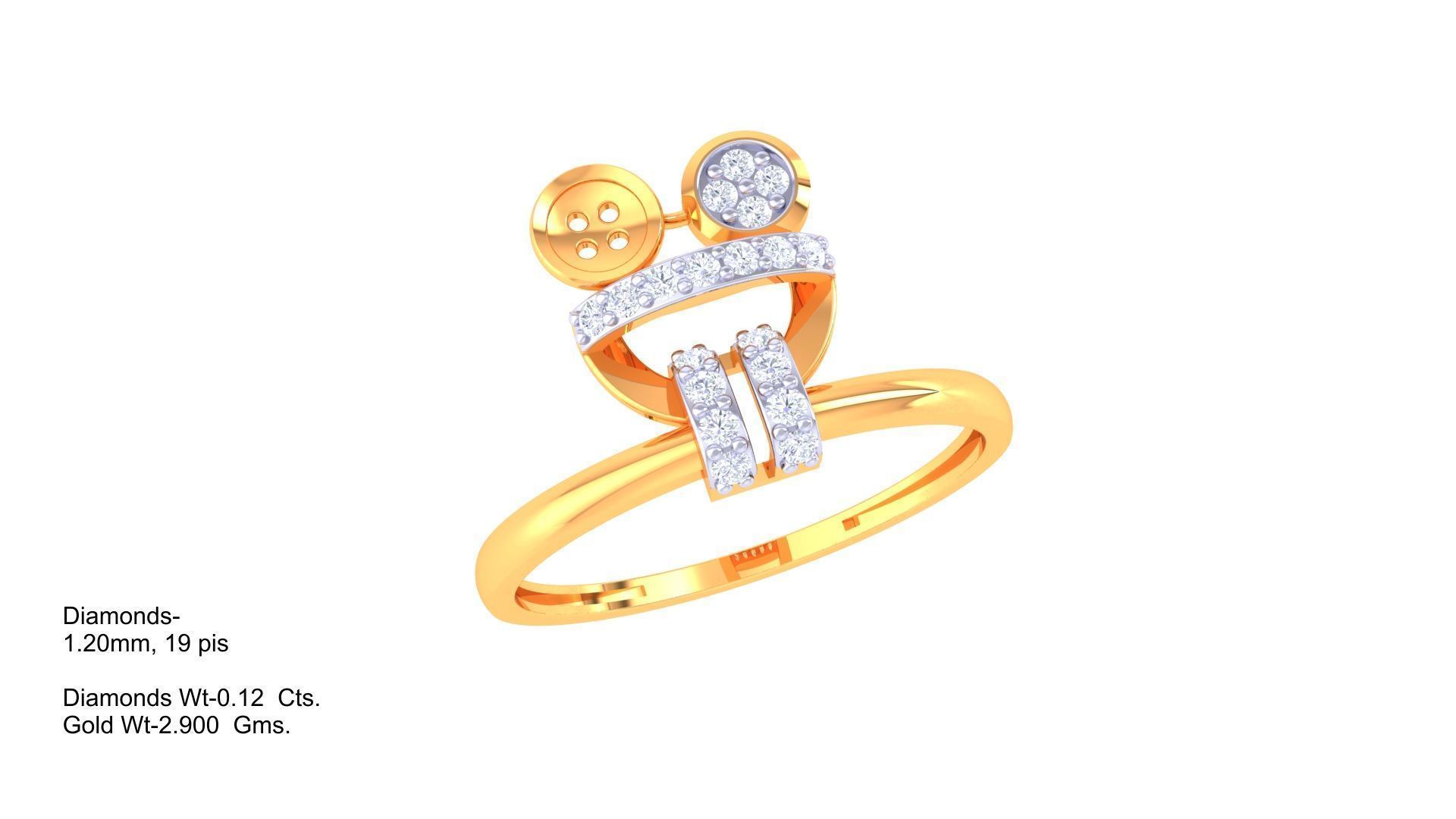 Ring Bangle Earring Pendant Set 3dm STL OBJ FBX Renders Details 3D print model_17