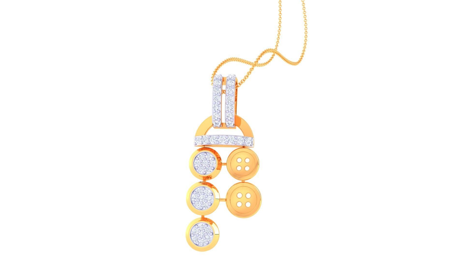 Ring Bangle Earring Pendant Set 3dm STL OBJ FBX Renders Details 3D print model_13