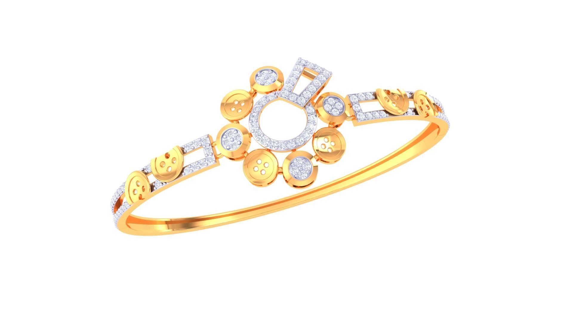 Ring Bangle Earring Pendant Set 3dm STL OBJ FBX Renders Details 3D print model_3