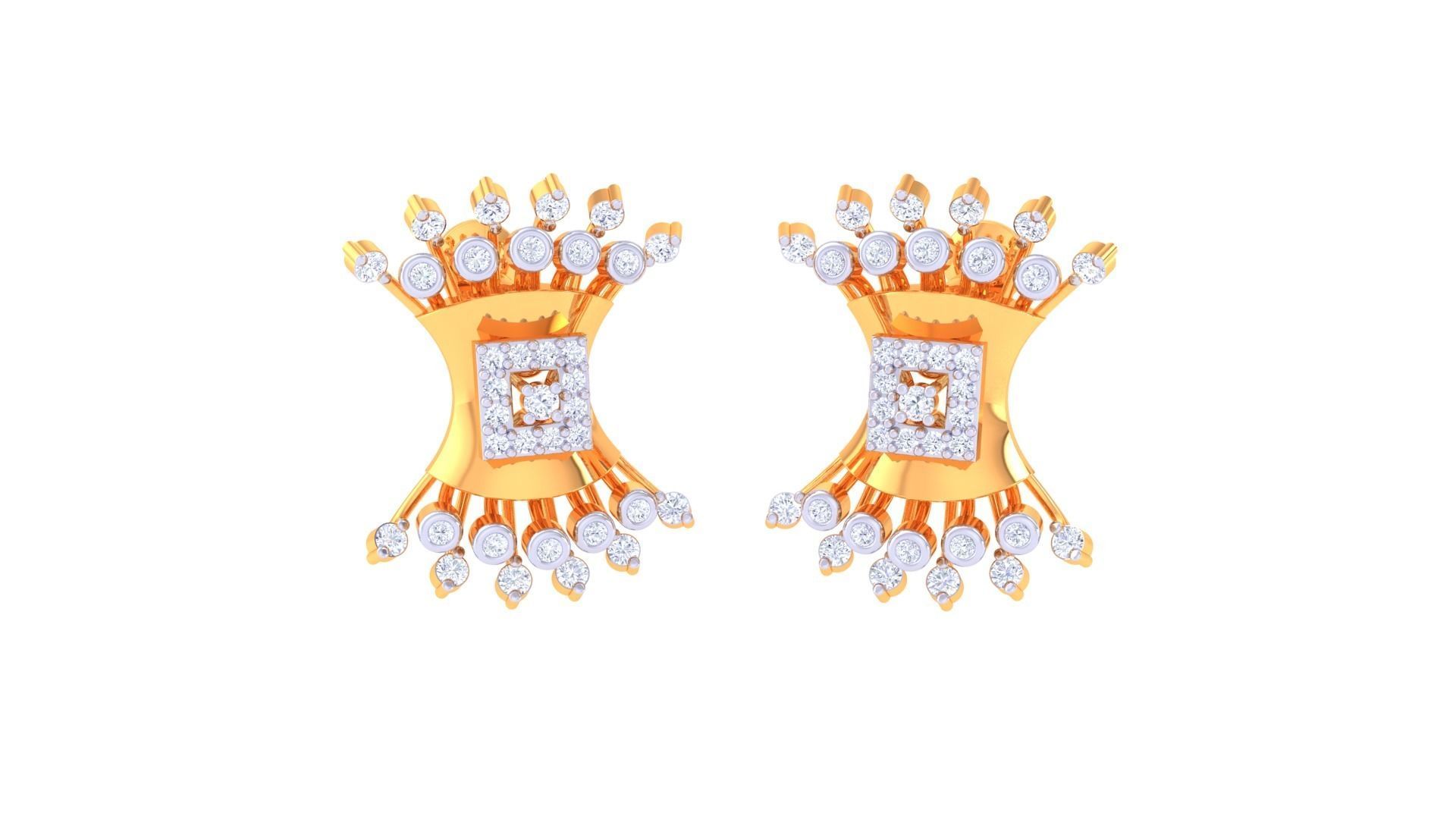 Ring Bangle Earring Pendant Set 3dm STL OBJ FBX Renders Details 3D print model_8