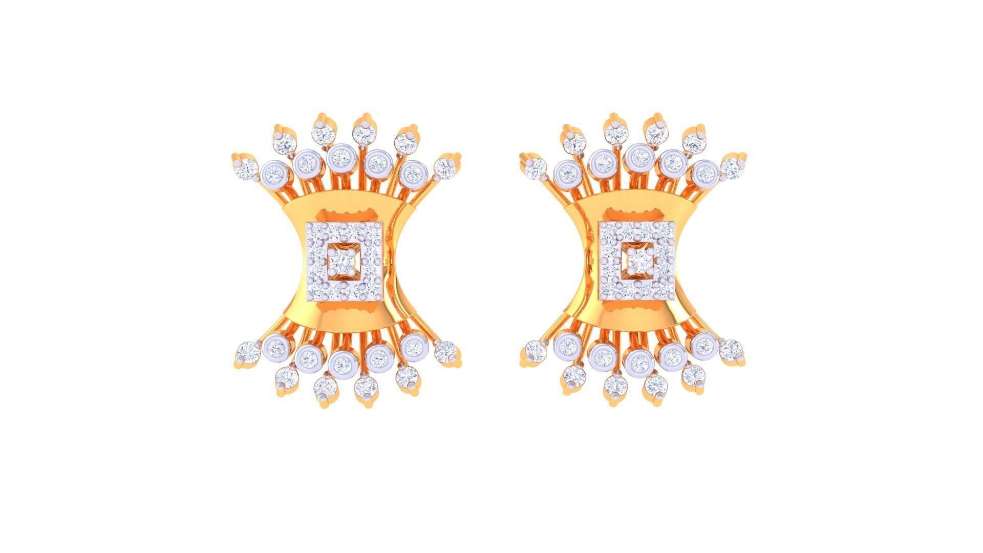 Ring Bangle Earring Pendant Set 3dm STL OBJ FBX Renders Details 3D print model_9