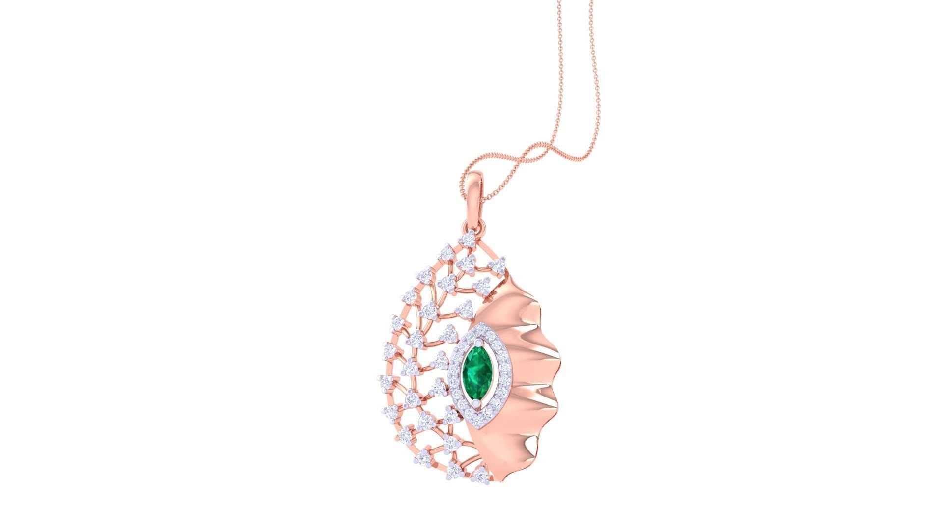 Ring Bangle Earring Pendant Set 3dm STL OBJ FBX Renders Details 3D print model_11