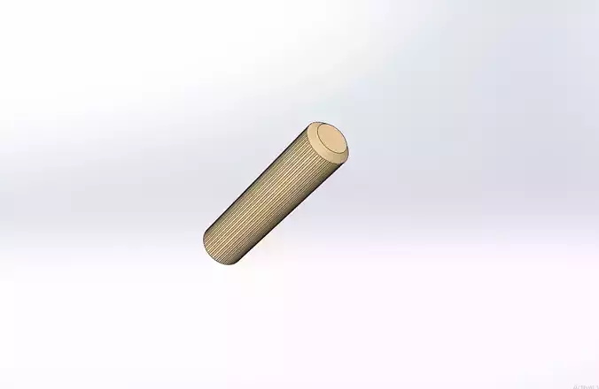 Dowel wooden rod 3D model