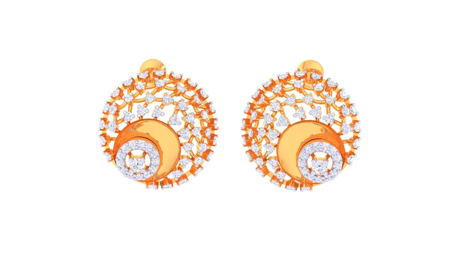 Ring Bangle Earring Pendant Set 3dm STL OBJ FBX Renders Details 3D print model_8