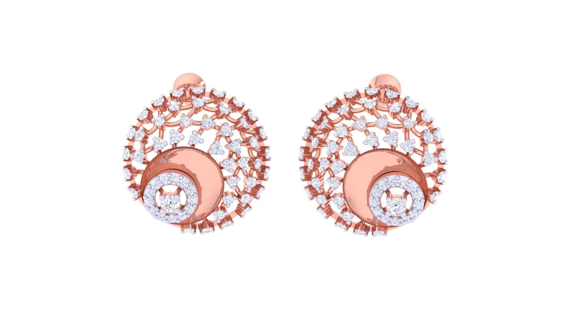 Ring Bangle Earring Pendant Set 3dm STL OBJ FBX Renders Details 3D print model_6