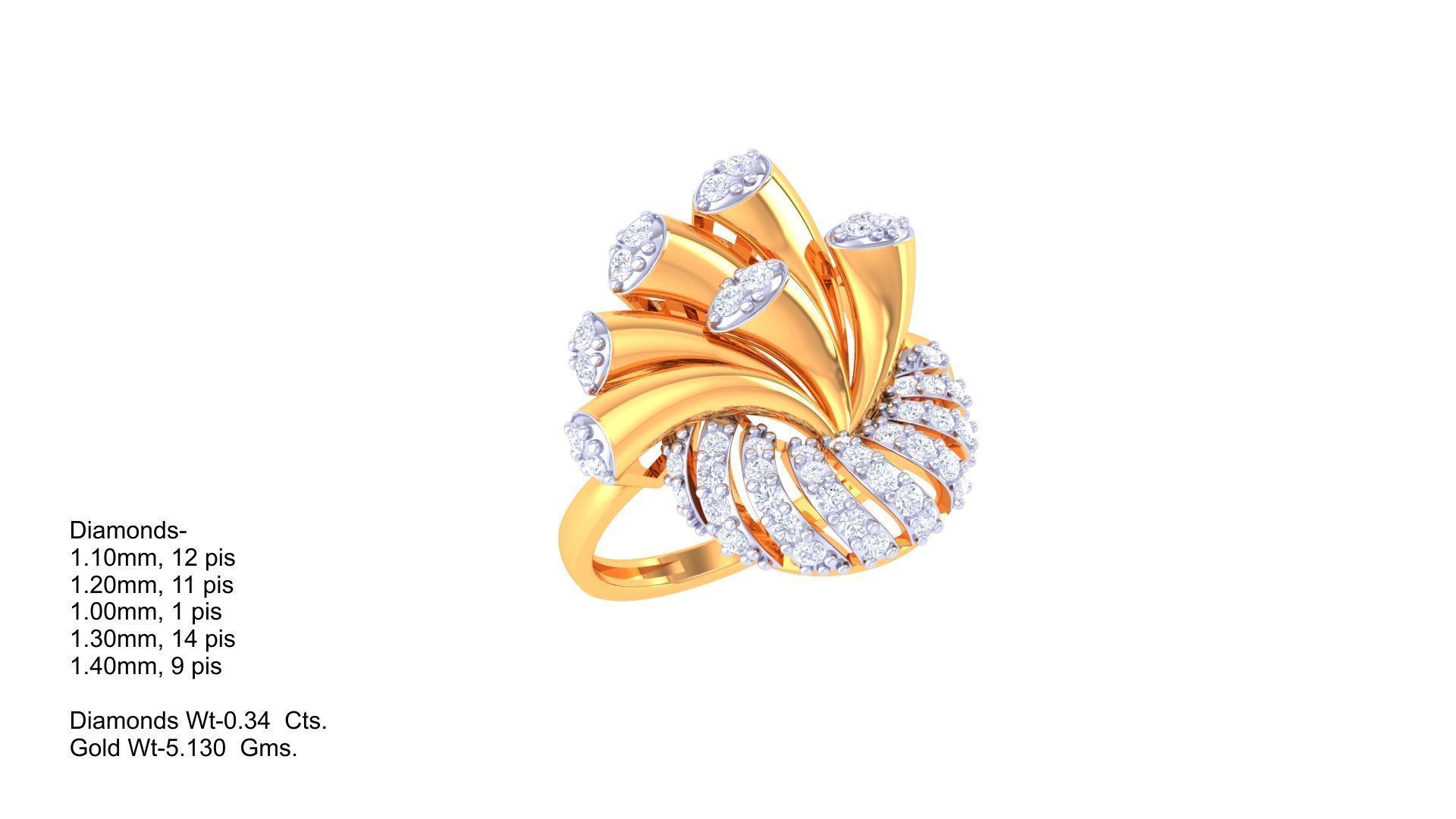 Ring Bangle Earring Pendant Set 3dm STL OBJ FBX Renders Details 3D print model_17