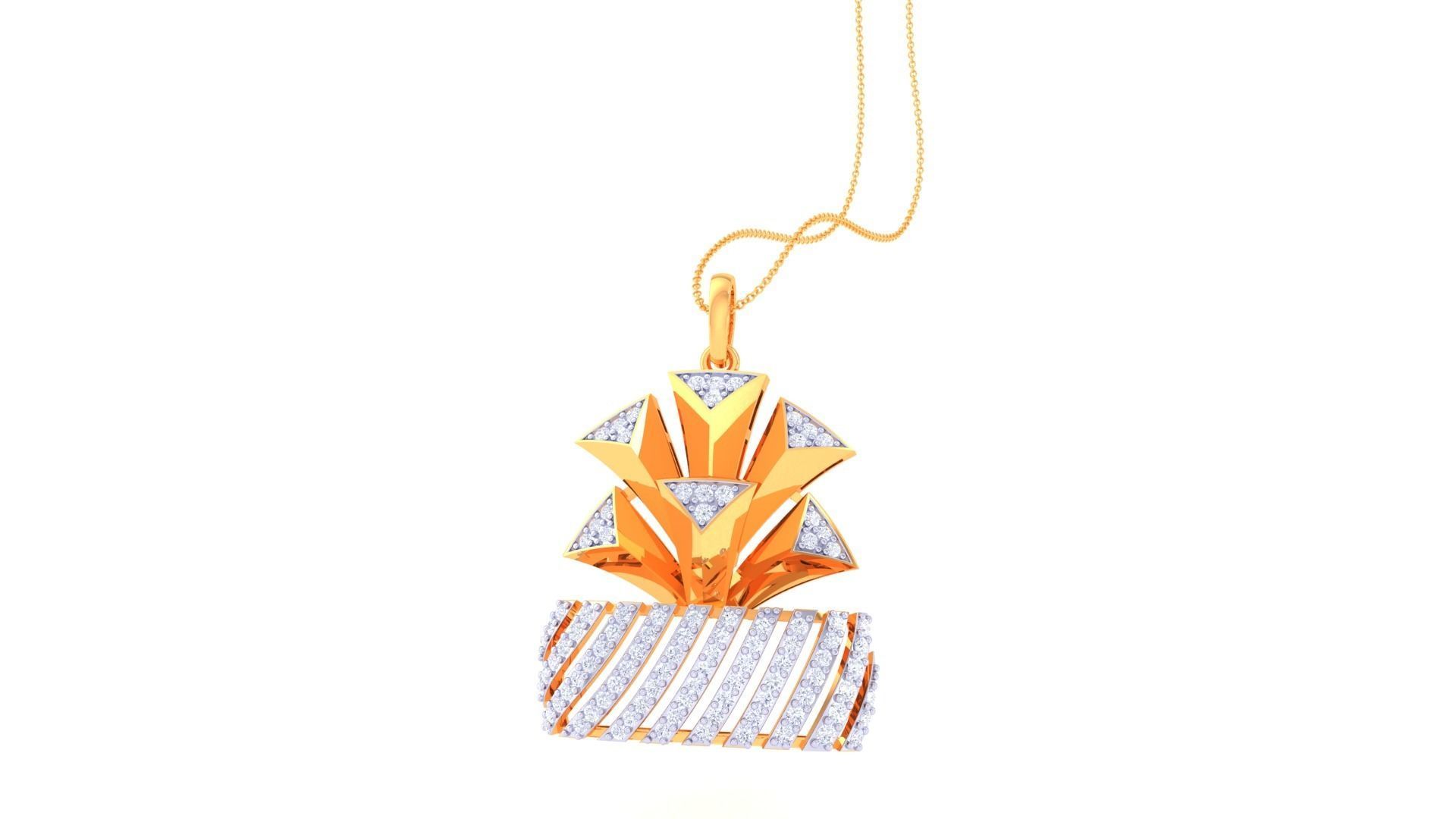 Ring Bangle Earring Pendant Set 3dm STL OBJ FBX Renders Details 3D print model_13