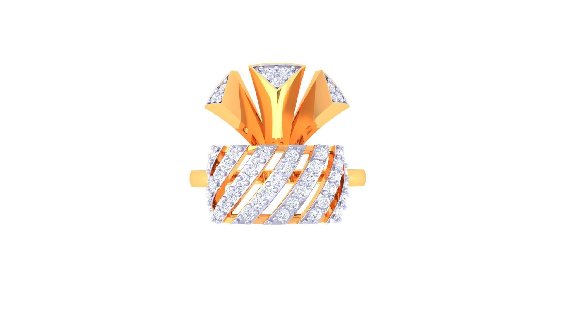 Ring Bangle Earring Pendant Set 3dm STL OBJ FBX Renders Details 3D print model_19