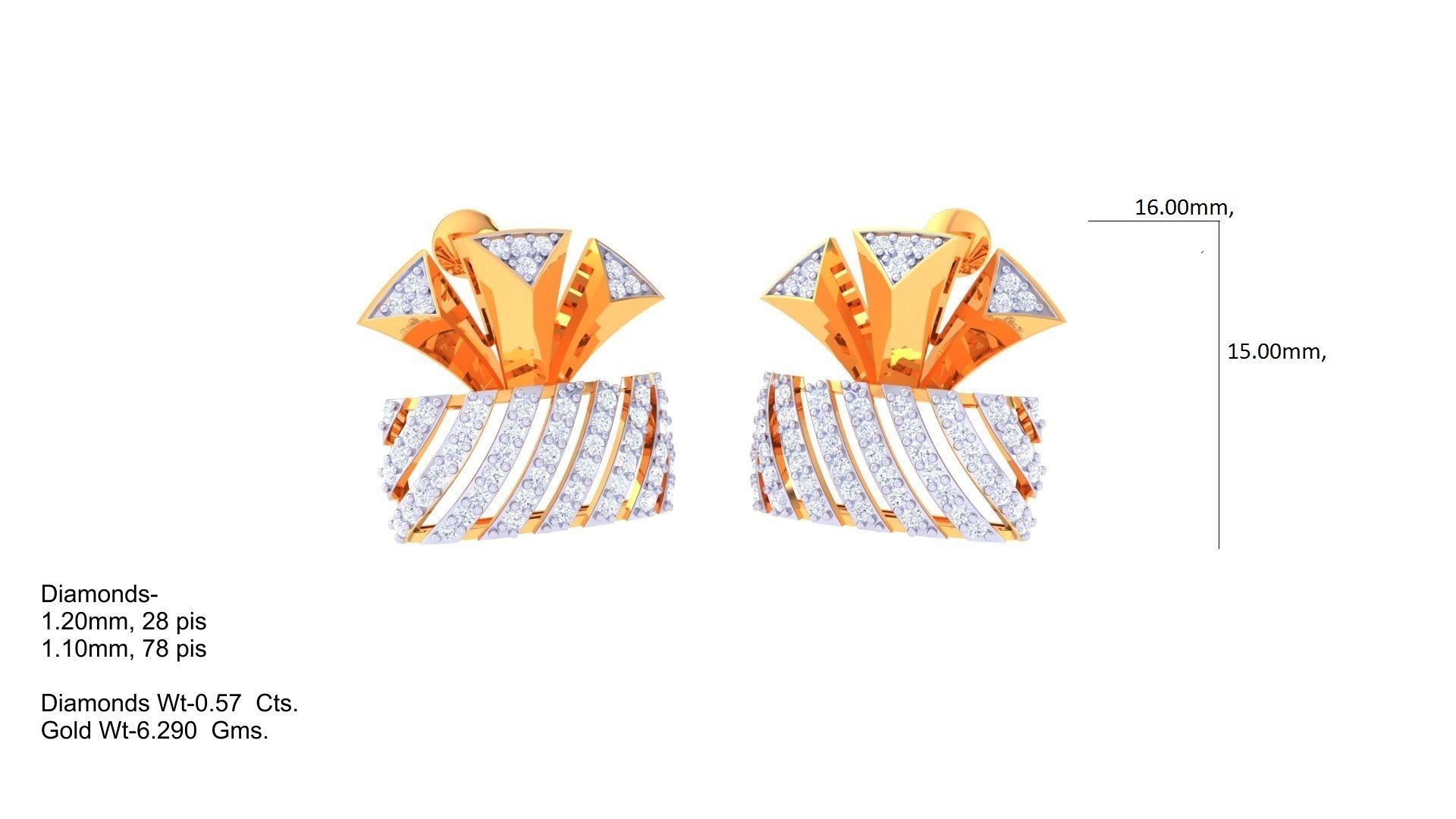 Ring Bangle Earring Pendant Set 3dm STL OBJ FBX Renders Details 3D print model_7