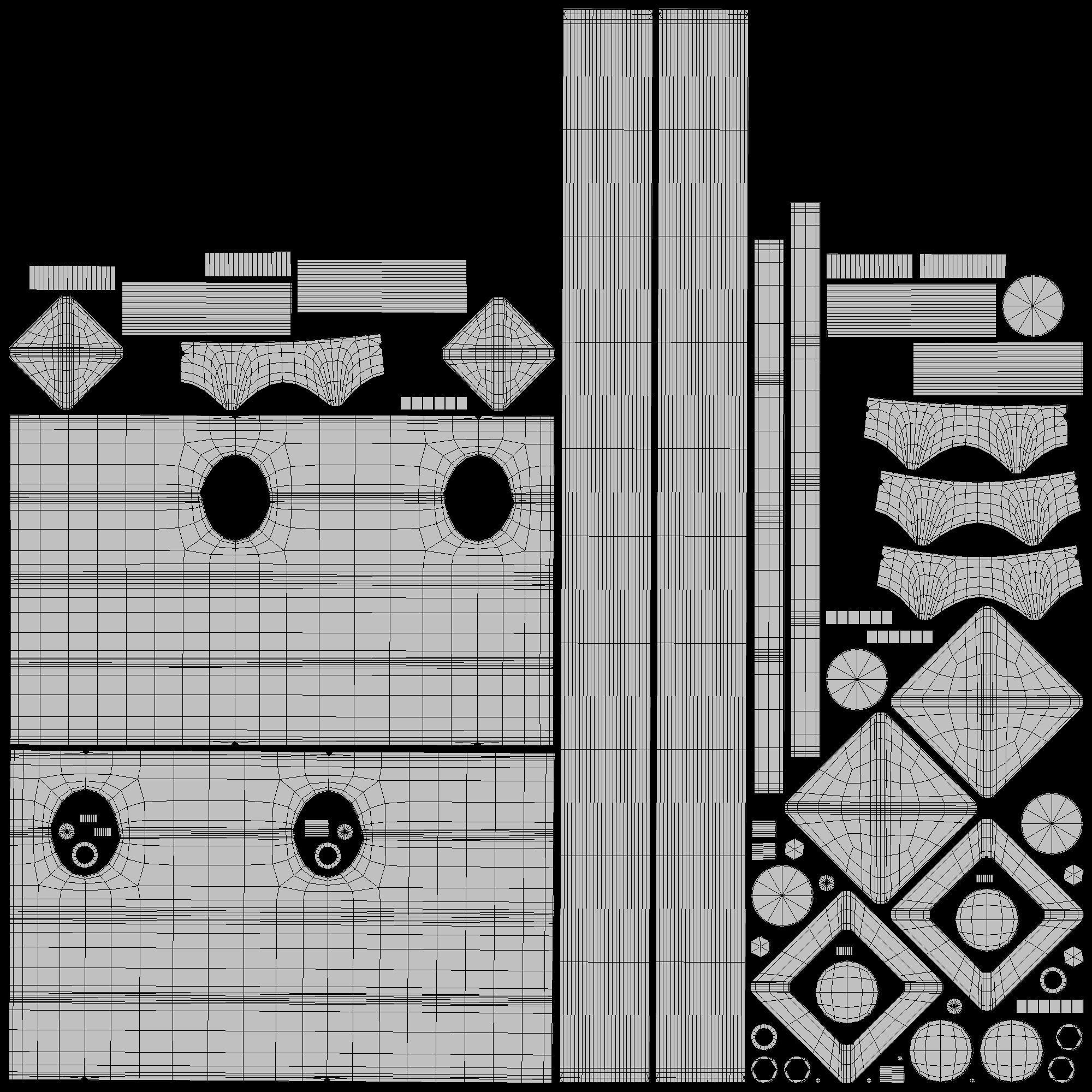 Towel Hanger 001 3D model_6