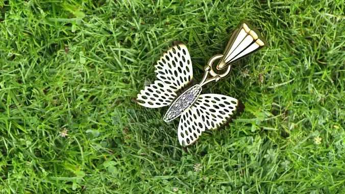 Pendente butterfly pendant in gold