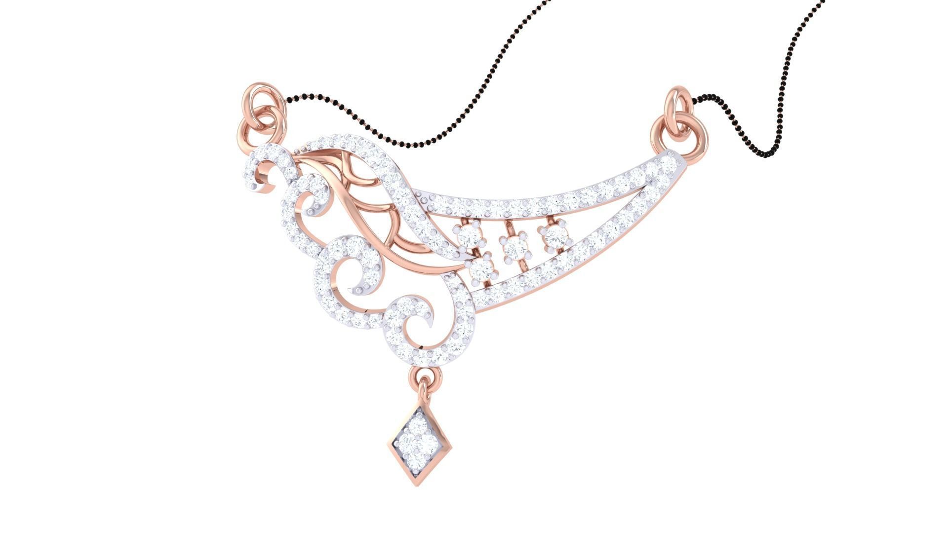 Earring Necklace Set 3dm STL OBJ FBX Renders Details 3D print model_9