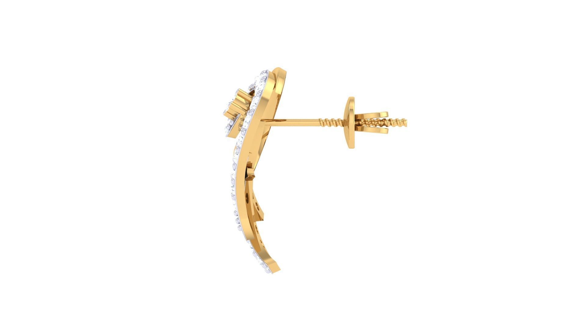 Earring Necklace Set 3dm STL OBJ FBX Renders Details 3D print model_1