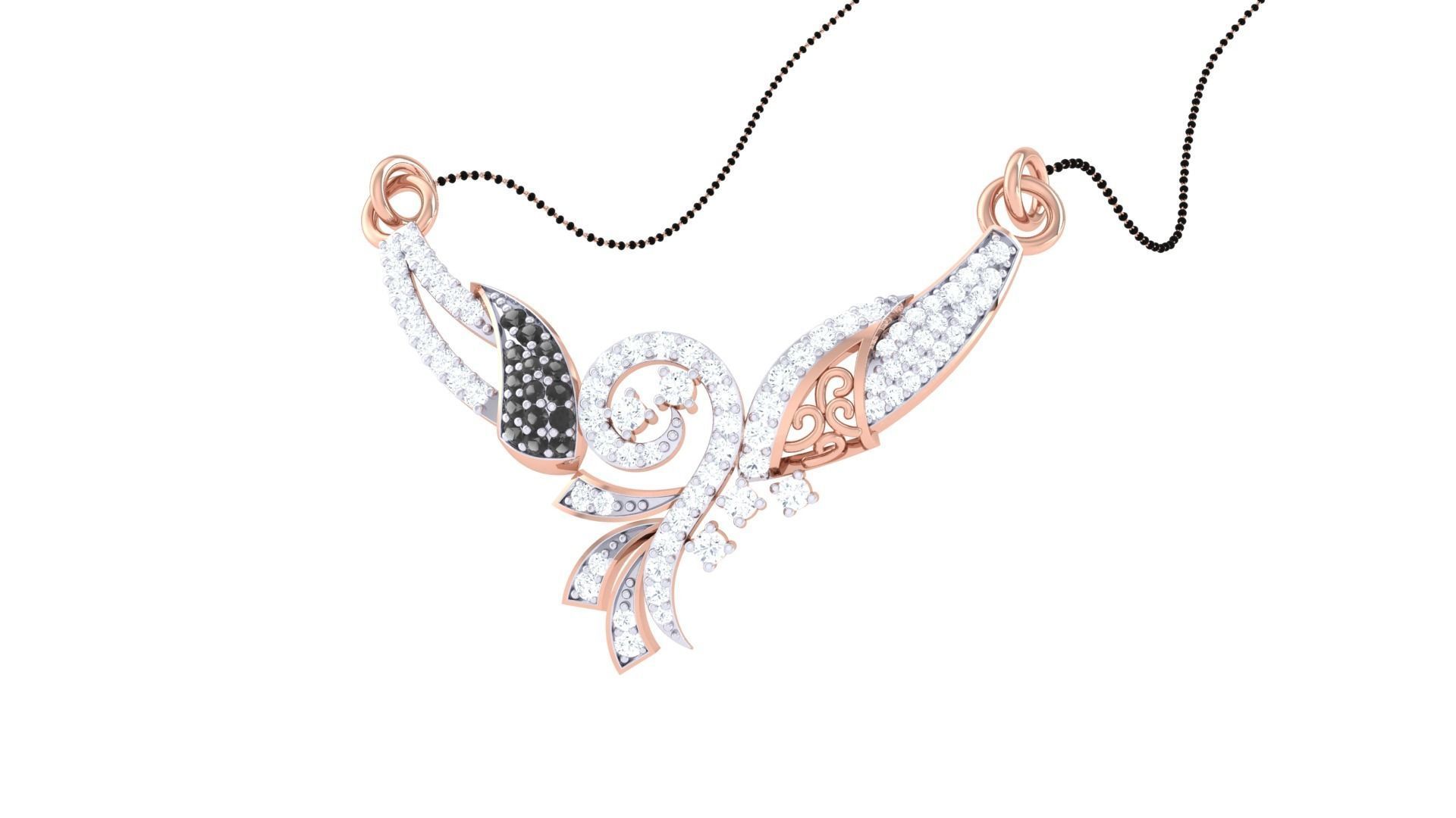 Earring Necklace Set 3dm STL OBJ FBX Renders Details 3D print model_7