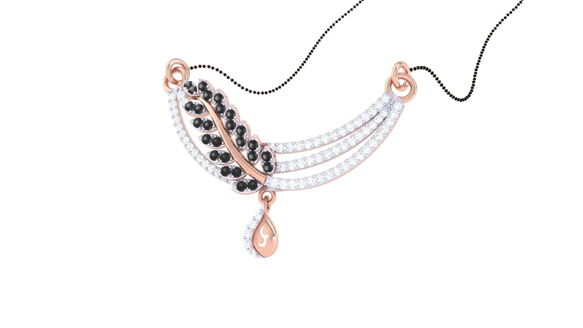 Earring Necklace Set 3dm STL OBJ FBX Renders Details 3D print model_6