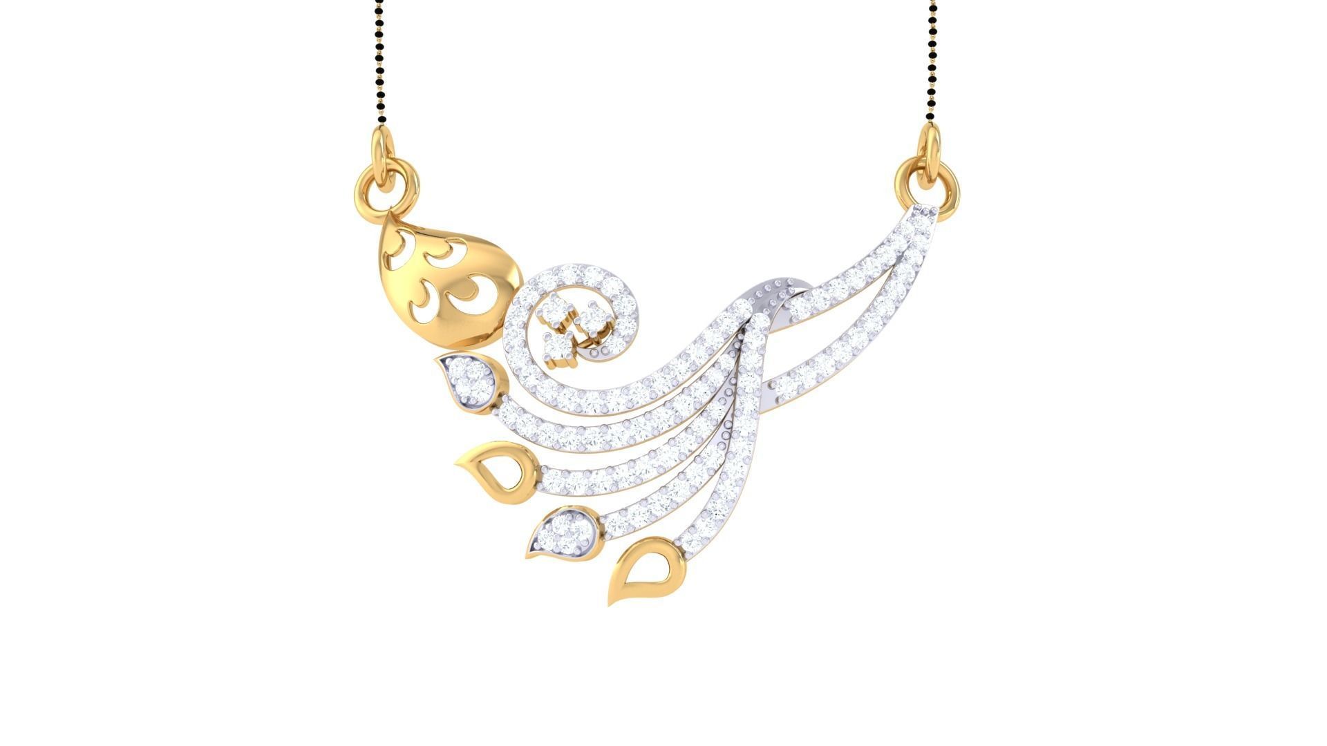 Earring Necklace Set 3dm STL OBJ FBX Renders Details 3D print model_10