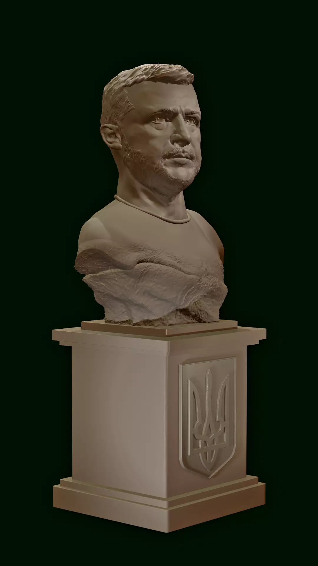 Volodymyr Zelensky bust 3D print model