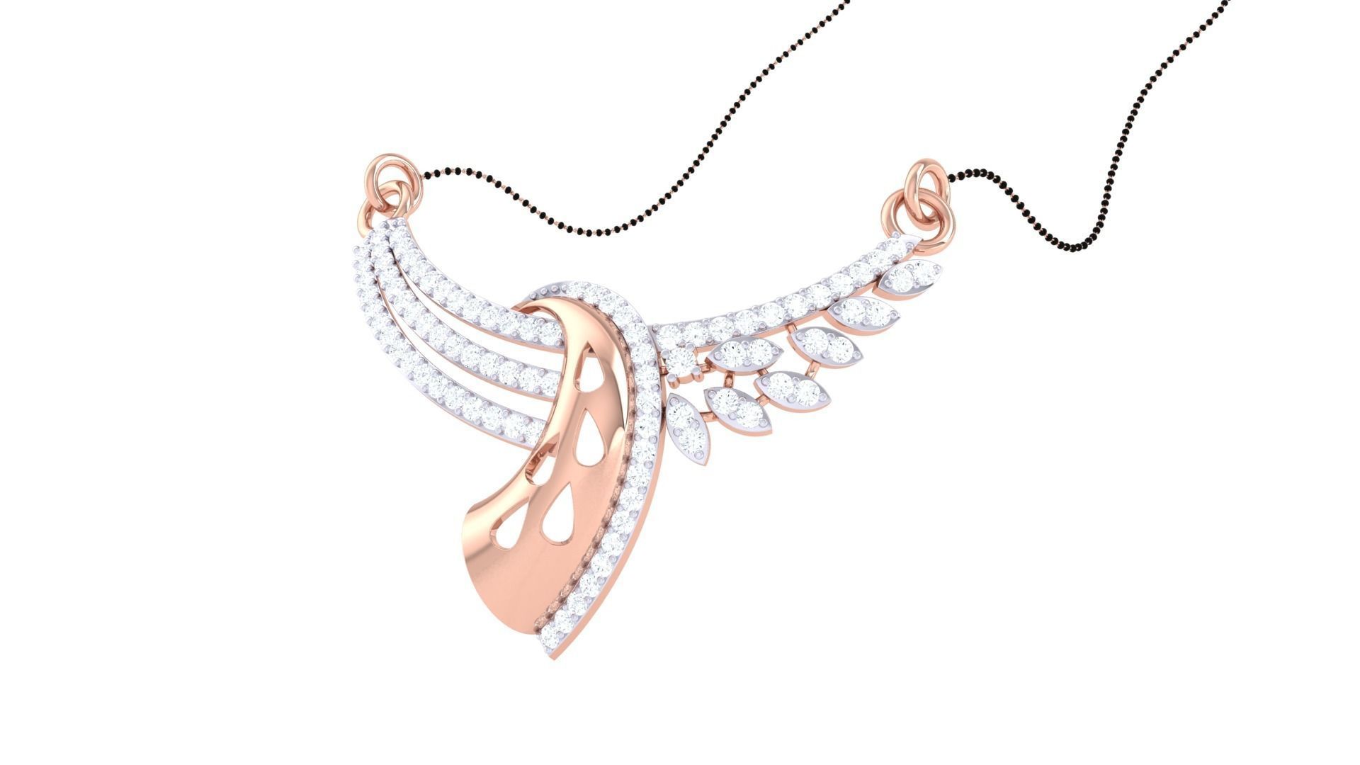 Earring Necklace Set 3dm STL OBJ FBX Renders Details 3D print model_6