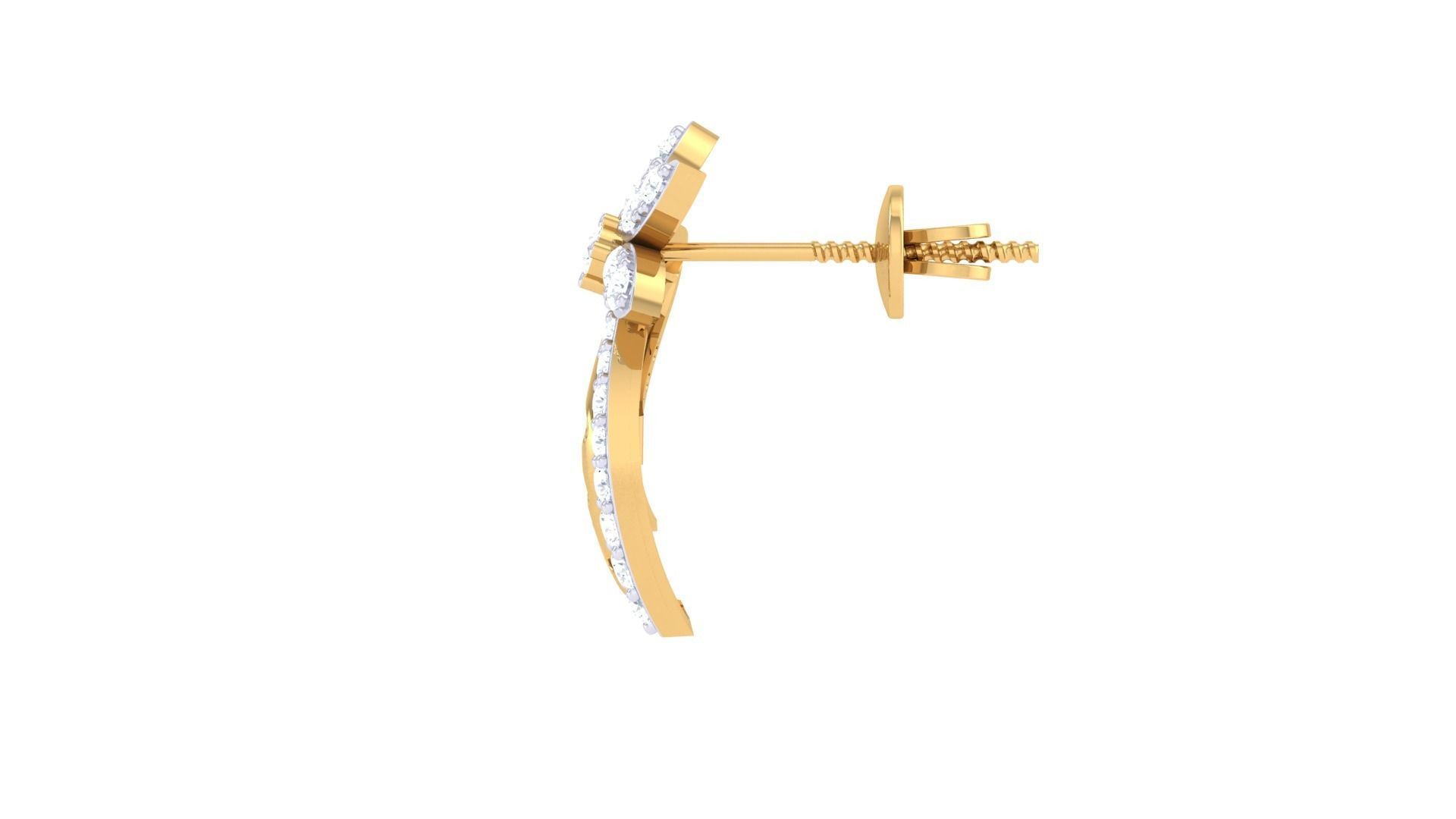 Earring Necklace Set 3dm STL OBJ FBX Renders Details 3D print model_5