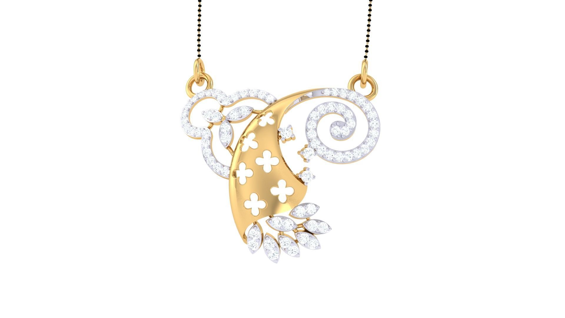 Earring Necklace Set 3dm STL OBJ FBX Renders Details 3D print model_9