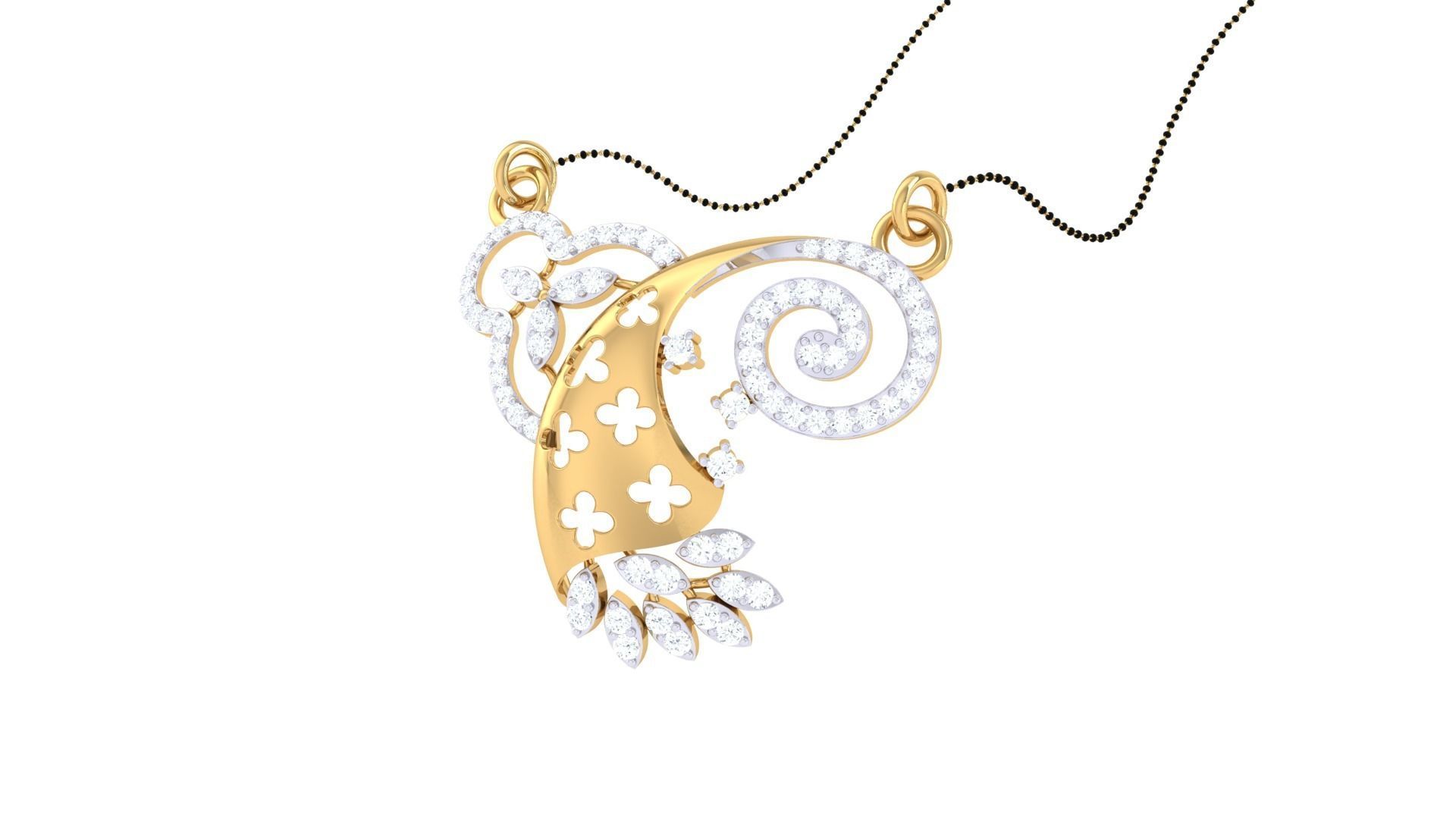 Earring Necklace Set 3dm STL OBJ FBX Renders Details 3D print model_7